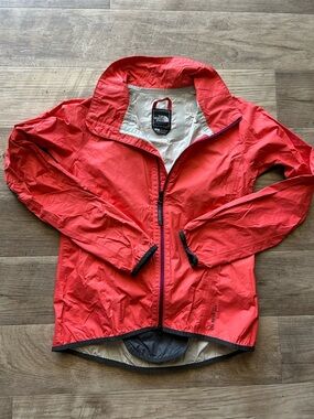 North Face Windbreaker Spring Jacket Orange Stow Pocket Small